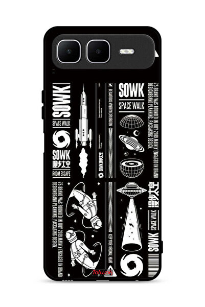 Tolwak غطاء حماية لهاتف Infinix Smart 10 Plus، ملصق Sowk Space Walk