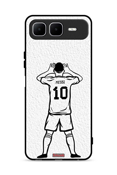 Tolwak غطاء حماية لهاتف إنفينيكس سمارت ١٠ بلس برسومات ميسي سكيتش