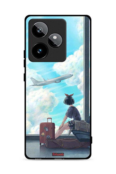 Tolwak غطاء حماية لهاتف Realme GT 7T 5G برسومات فنية للسفر