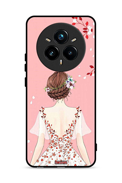 Tolwak غطاء حماية لهاتف Realme 14 Pro Plus 5G برسومات فتاة واقفة