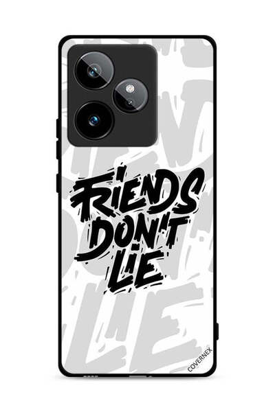 Covernex غطاء حماية لهاتف Realme GT 7 5G بتصميم خط عربي "الأصدقاء لا يكذبون"