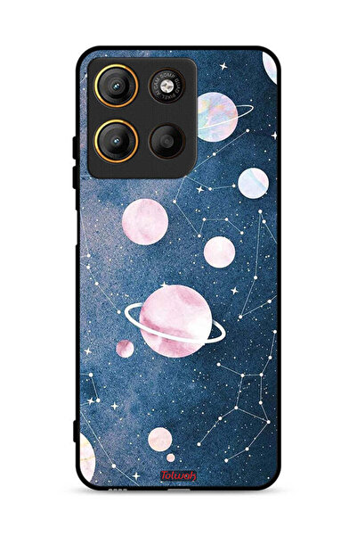 Tolwak Motorola Moto G15 Protective Case Cover Space Art