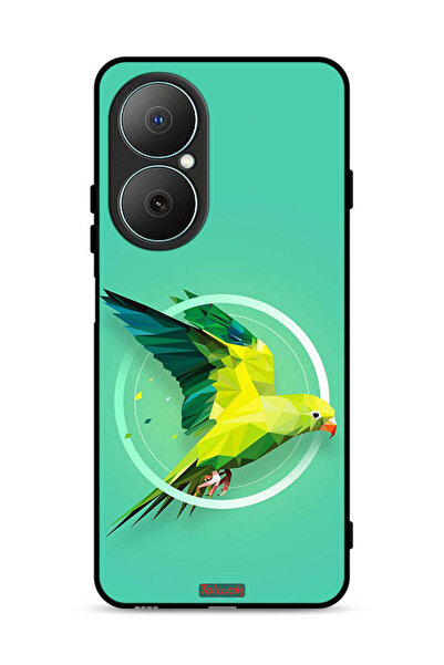 Tolwak غطاء حماية لهاتف هواوي نوفا Y73 بطبعة فن تجريدي ببغاء