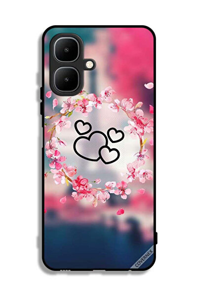 Covernex غطاء حماية لهاتف Infinix Smart 10 بتصميم قلوب ومشبك فني