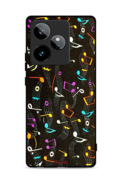 Tolwak غطاء حماية لهاتف Realme GT 7 5G بنمط قماش موسيقي