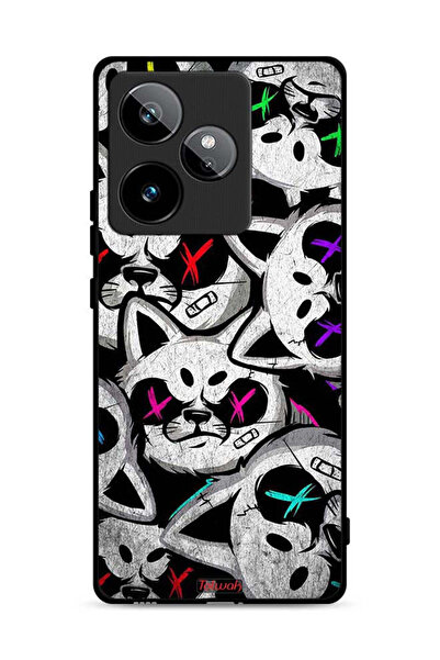 Tolwak غطاء حماية لهاتف Realme GT 7T 5G بنقشة قطط مارشميلو