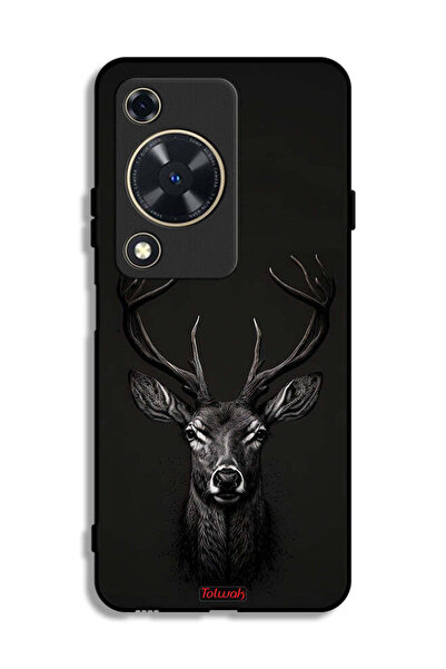 Tolwak غطاء حماية لهاتف هواوي نوفا Y72S بتصميم غزال رقمي