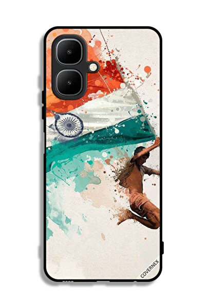 Covernex Infinix Smart 10 Protective Case Cover Holding India Flag While Flying