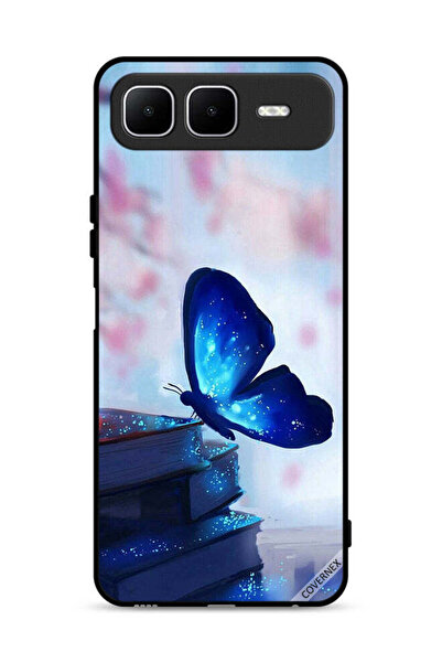 Covernex Infinix Smart 10 Plus Protective Case Cover Butterfly Sitting On Books