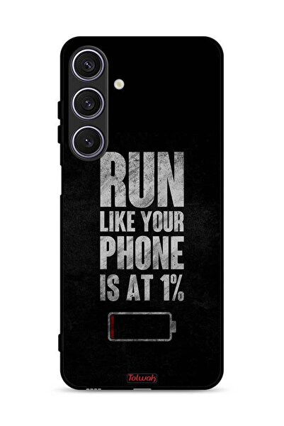 Tolwak غطاء حماية لهاتف Samsung Galaxy A17، اركض كما لو أن هاتفك يعمل بنسبة 1%