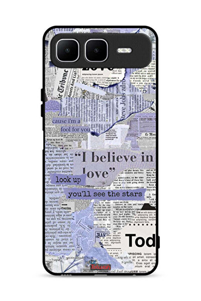 Tolwak غطاء حماية لهاتف إنفينيكس سمارت 10 بلس - قطع جريدة