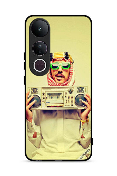 Covernex غطاء حماية لهاتف Vivo V50 Lite يحمل جهاز موسيقى عتيق