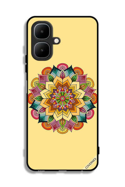 Covernex غطاء حماية لهاتف إنفينيكس سمارت 10 بنمط ماندالا دائري