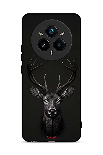 Tolwak غطاء حماية لهاتف Realme 14 Pro 5G برسومات غزال رقمية