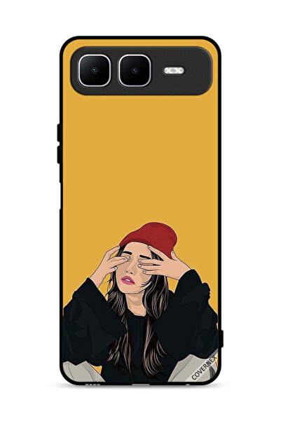 Covernex غطاء حماية لهاتف إنفينيكس سمارت ١٠ بلس برسومات فتاة حزينة