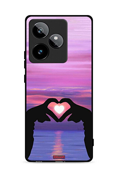 Tolwak غطاء حماية لهاتف Realme GT 7T 5G بتصميم قلب وقمر