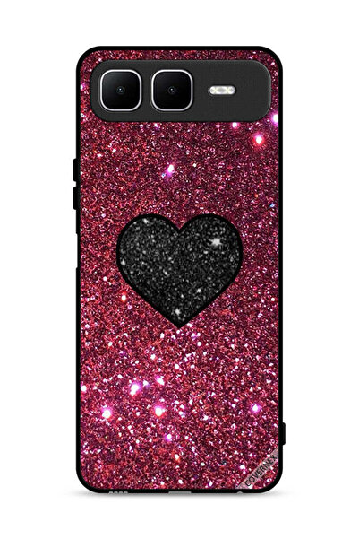 Covernex غطاء حماية لهاتف إنفينيكس سمارت 10 بلس بتصميم قلب لامع