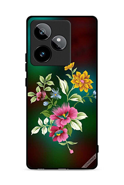 Covernex غطاء حماية لهاتف Realme GT 7 5G بنقشة زهور عالية الدقة