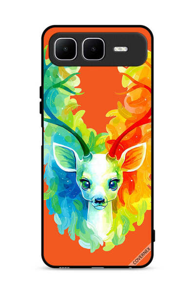 Covernex غطاء حماية لهاتف Infinix Smart 10 Plus بتصميم غزال ملون