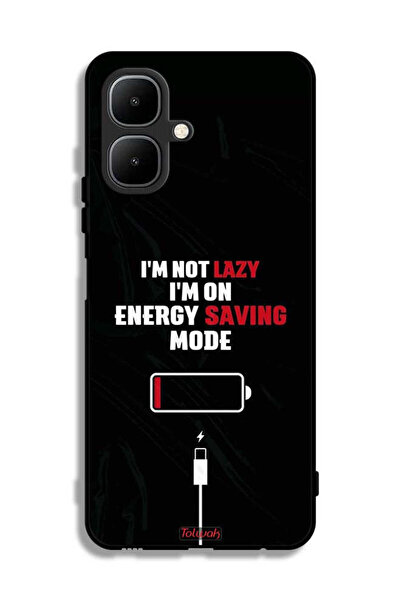 Tolwak غطاء حماية لهاتف تكنو بوب 10 - أنا لست كسولاً، أنا في وضع توفير الطاقة