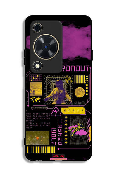 Tolwak Huawei Nova Y72S Protective Case Cover Astronaut Sticker