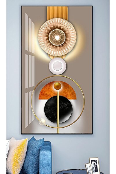 Today Idea لوحة فنية قماشية بخطوط هندسية نوردية من تصميم Today Idea