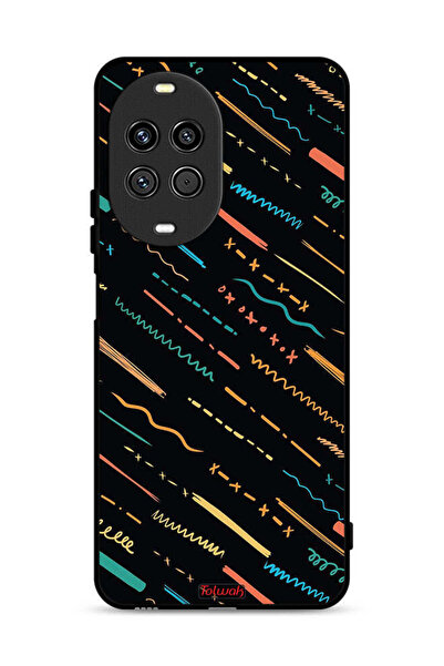 Tolwak غطاء حماية لهاتف هواوي نوفا 14 برو 5G بنمط تجريدي من خطوط X
