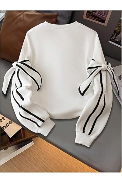 Entel Γυναικείο φούτερ με λεπτομέρεια φιόγκου