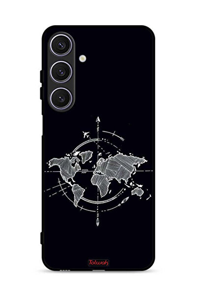 Tolwak غطاء حماية لهاتف سامسونج جالاكسي A17 برسومات البوصلة