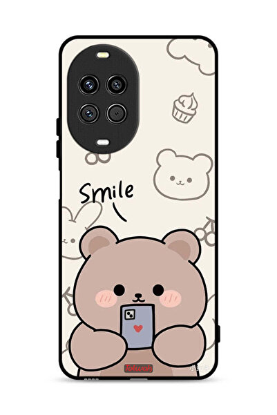 Tolwak غطاء حماية لهاتف هواوي نوفا 14 5G برسومات الدب المبتسم