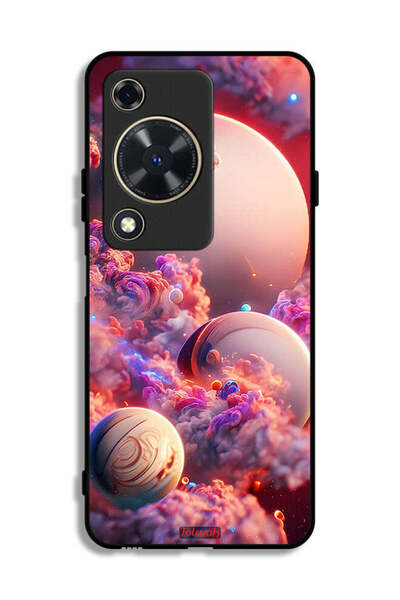 Tolwak غطاء حماية لهاتف هواوي نوفا Y72S بطبعة غيوم وفن تجريدي