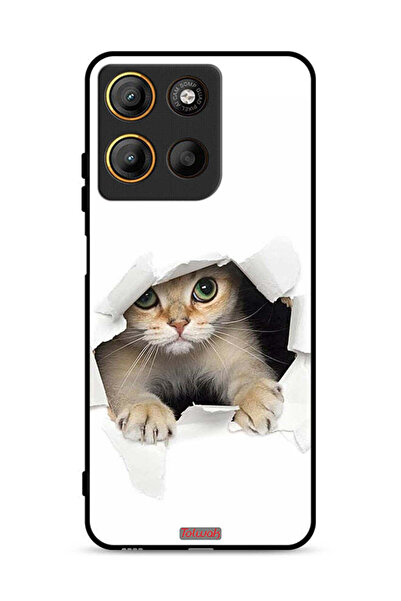 Tolwak غطاء حماية لهاتف موتورولا موتو جي 15 بتصميم قطة