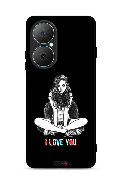Tolwak غطاء حماية لهاتف هواوي نوفا Y73 - رسم "أحبك"