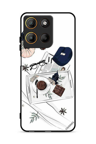 Covernex غطاء حماية موتورولا موتو جي 15 بتصميم فن القهوة والشوكولاتة