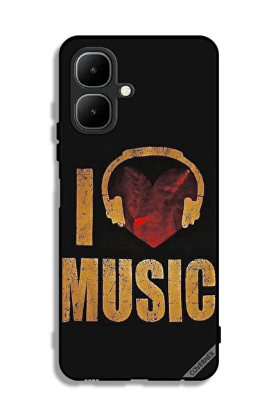 Covernex غطاء حماية لهاتف تكنو بوب 10 - أنا أحب الموسيقى