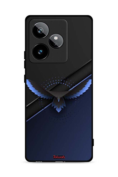 Tolwak غطاء حماية لهاتف Realme GT 7T 5G بتصميم فن تجريدي رقمي من تصميم النسر