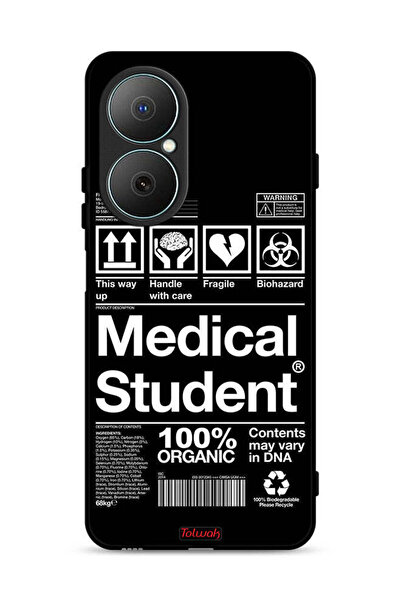 Tolwak غطاء حماية لهاتف هواوي نوفا Y73، ملصق لطلاب الطب