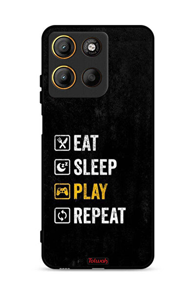 Tolwak غطاء حماية موتورولا موتو جي 15 - تناول الطعام والنوم واللعب والتكرار