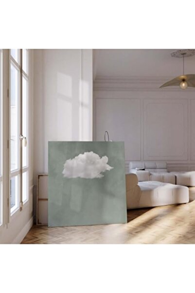 Today Idea لوحة فنية تجريدية جدارية بتصميم سحابة حكيم خضراء من تصميم توداي آي...