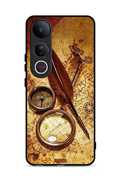 Tolwak غطاء حماية بتصميم بوصلة عتيقة من فيفو V50 لايت