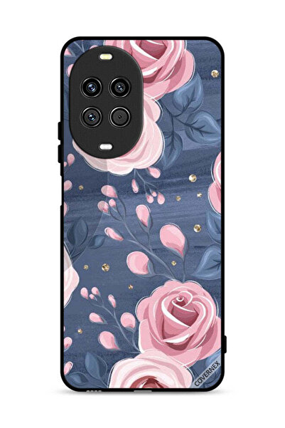 Covernex غطاء حماية لهاتف هواوي نوفا 14 ألترا 5G بنقشة الورود والأوراق