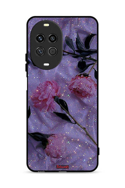 Tolwak غطاء حماية لهاتف هواوي نوفا 14 5G بنقشة ورود لامعة