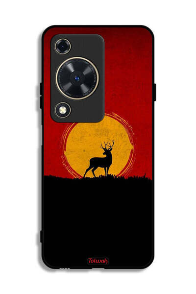 Tolwak غطاء حماية لهاتف هواوي نوفا Y72S برسومات الغزال والقمر