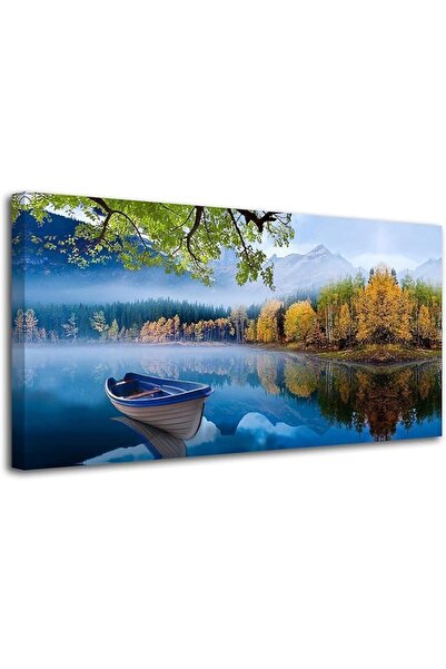 Today Idea لوحة فنية جدارية من القماش بتصميم بحيرة سماء زرقاء من تصميم Today ...