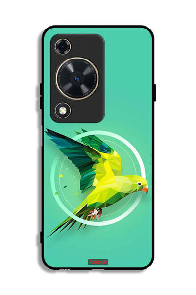 Tolwak غطاء حماية لهاتف هواوي نوفا Y72S بطبعة فن تجريدي ببغاء