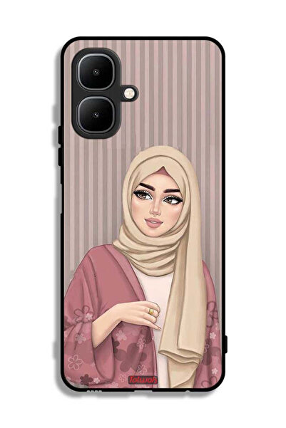 Tolwak غطاء حماية لهاتف إنفينيكس سمارت 10 برسومات فتاة محجبة