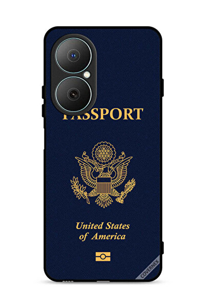 Covernex غطاء حماية لهاتف هواوي نوفا Y73 بنقشة جواز السفر الأمريكي