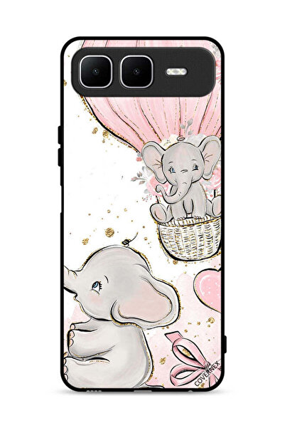 Covernex غطاء حماية لهاتف إنفينيكس سمارت ١٠ بلس برسومات فيلة صغيرة