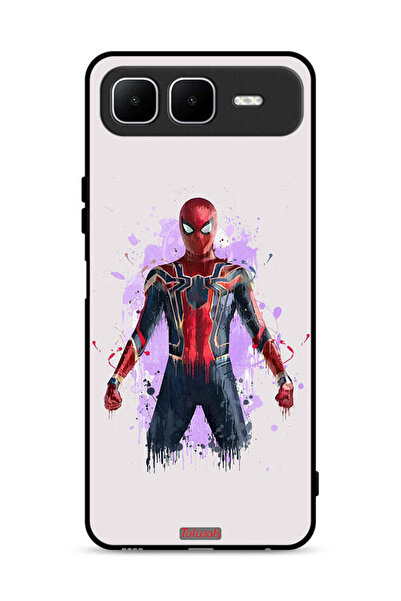Tolwak غطاء حماية لهاتف Infinix Smart 10 Plus بتصميم العنكبوت الحديدي
