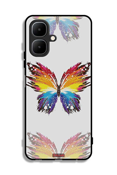 Tolwak غطاء حماية من Infinix Smart 10 بخلفية بسيطة وفن رقمي وبساطة الفراشة